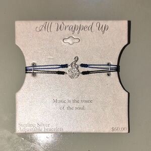 Sterling Silver Music Note Bracelet